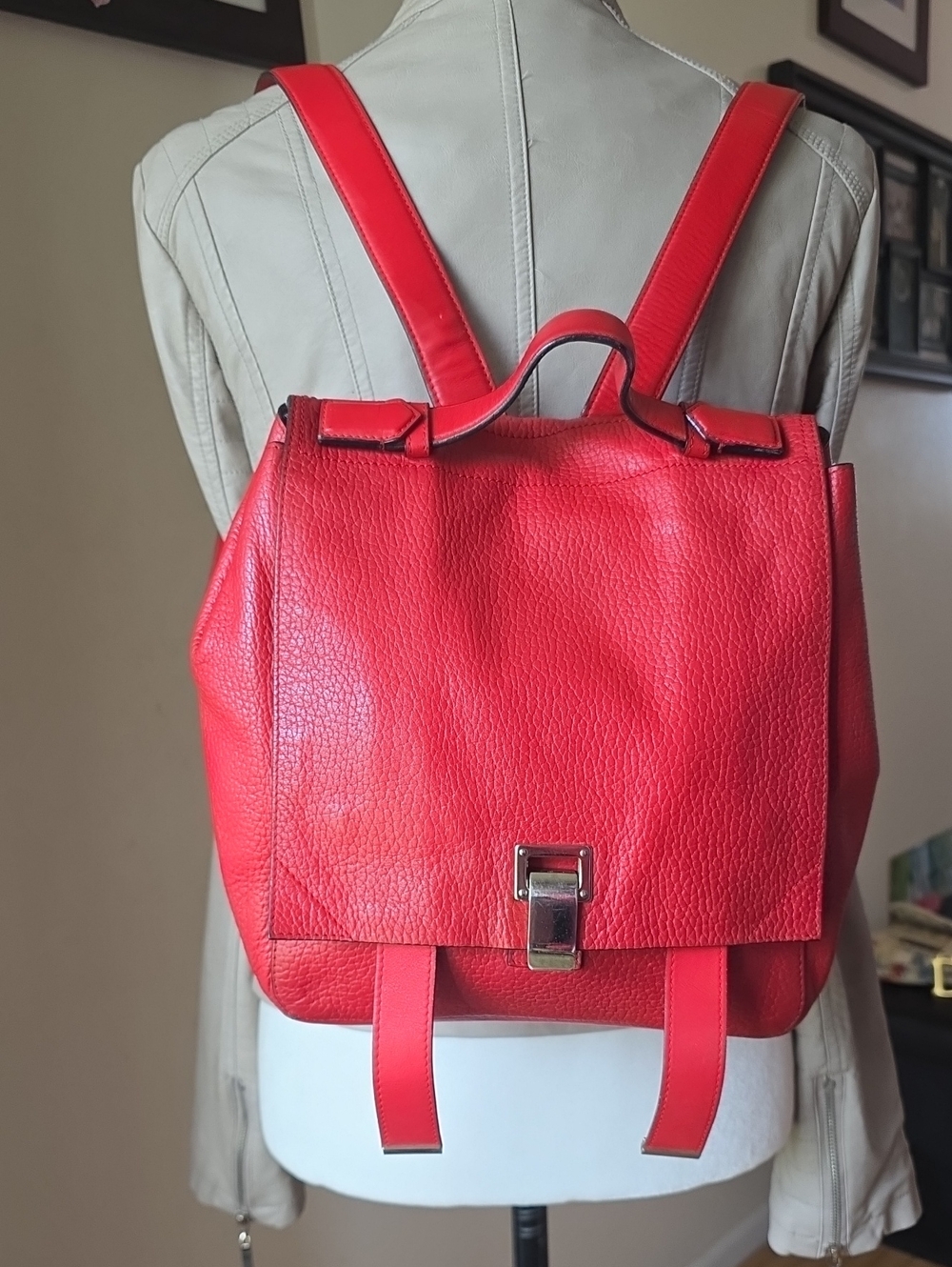 Proenza Schouler Red Leather Backpack